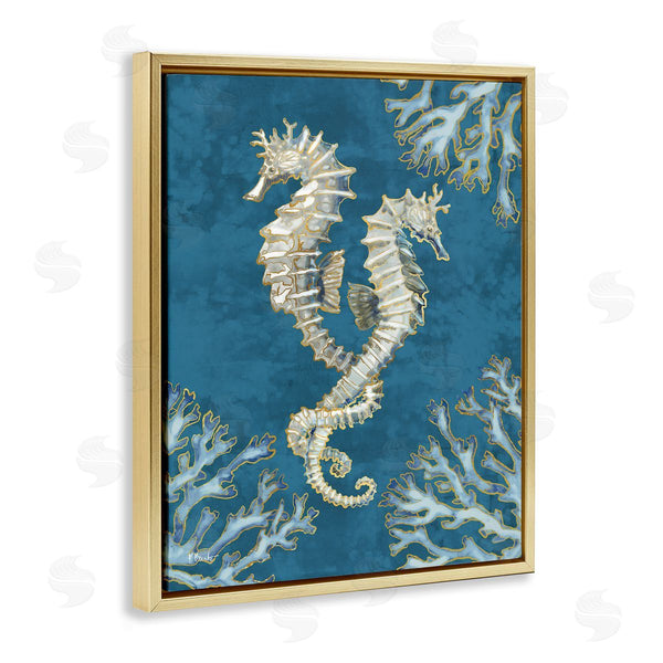 Stupell Industries Paul Brent | Intertwined Seahorses Playa Sealife