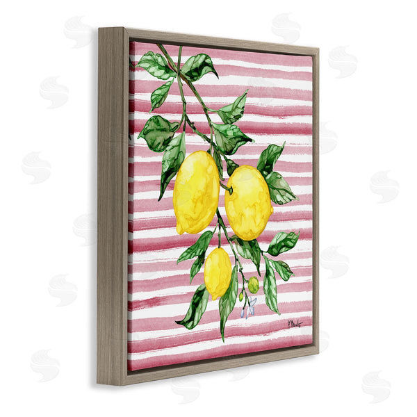 Stupell Industries Paul Brent | Juicy Lemon Vine On Pink