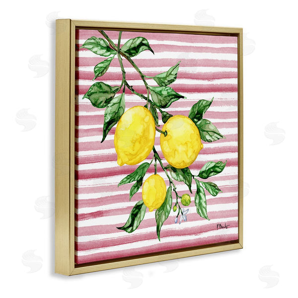 Stupell Industries Paul Brent | Juicy Lemon Vine On Pink