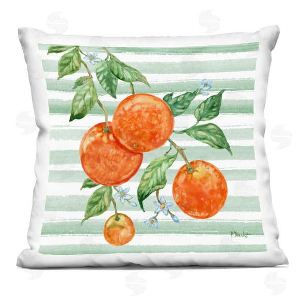 stupell industries Paul Brent | Juicy Orange Vine Printed Throw Pillow