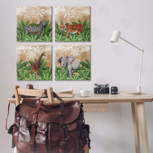 Stupell Industries Paul Brent | Jungle Animals & Palms Wall Art