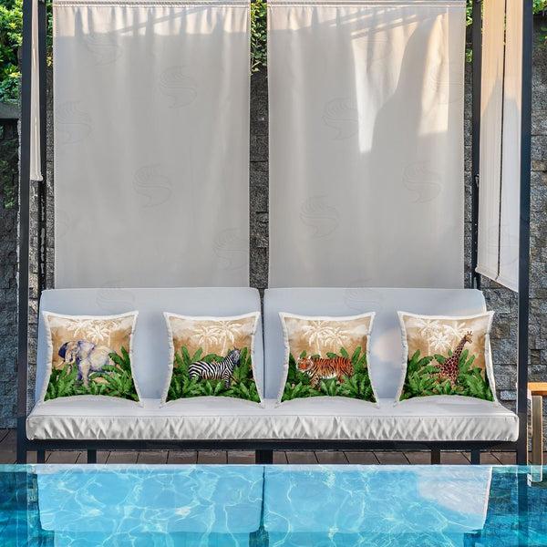 Stupell Industries Paul Brent | Jungle Life At Sunset Printed Throw Pillow Set