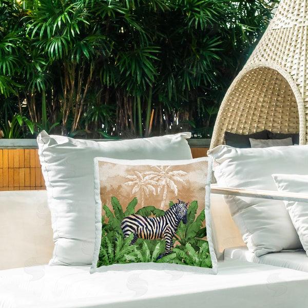 Stupell Industries Paul Brent | Jungle Life Zebra Printed Throw Pillow