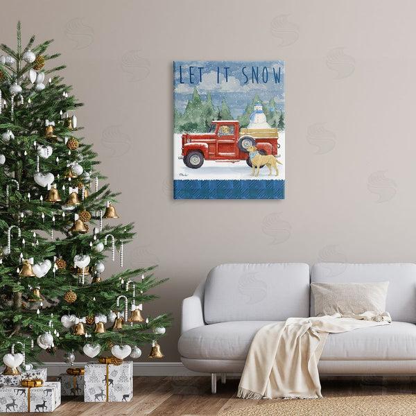 Stupell Industries Paul Brent | Let It Snow Winter Dogs Wall Art
