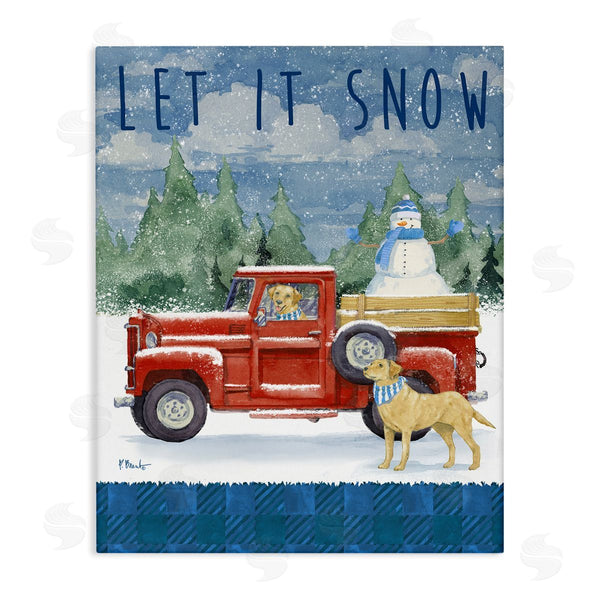 stupell industries Paul Brent | Let It Snow Winter Dogs Wall Art