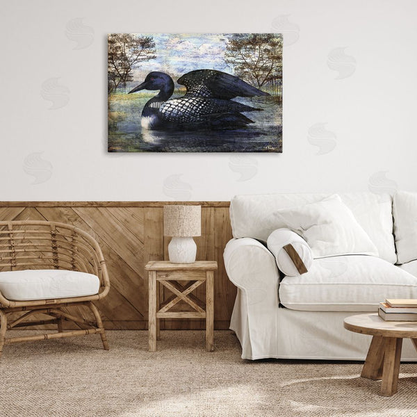 Stupell Industries Paul Brent | Loon In Rustic Pond Wall Art