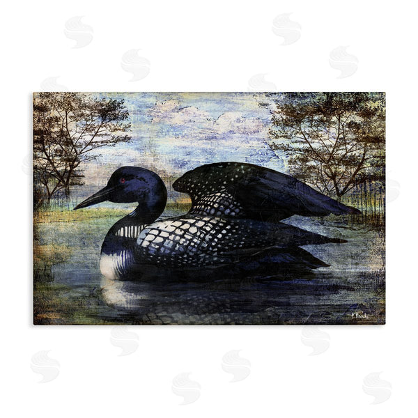 stupell industries Paul Brent | Loon in Rustic Pond Wall Art
