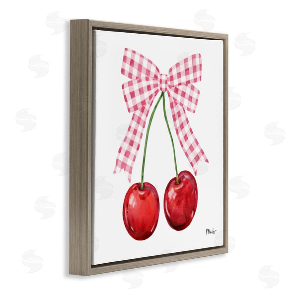 Stupell Industries Paul Brent | Lucky Cherries & Pink Bow