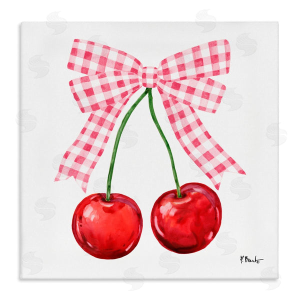 stupell industries Paul Brent | Lucky Cherries & Pink Bow
