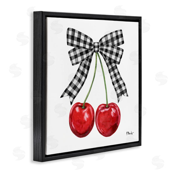 Stupell Industries Paul Brent | Lucky Cherries & Plaid Bow