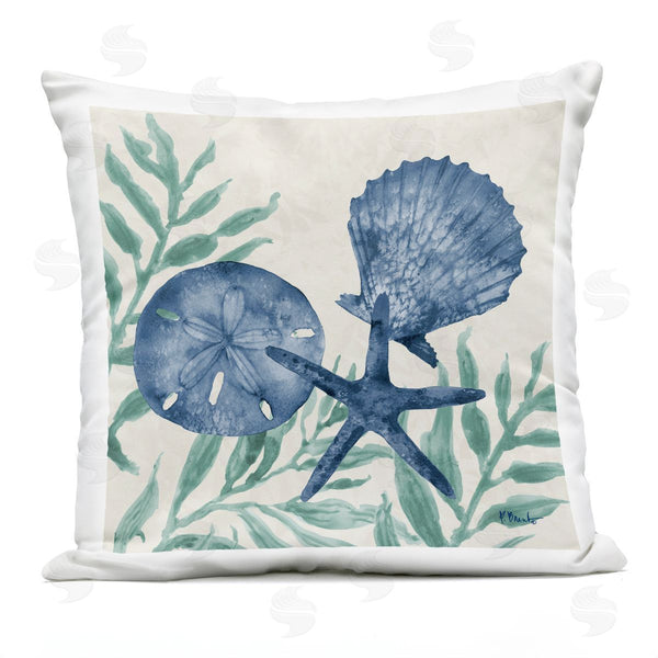 Stupell Industries Paul Brent | Maritime Tampico Shells Printed Throw Pillow