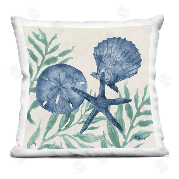 stupell industries Paul Brent | Maritime Tampico Shells Printed Throw Pillow