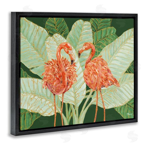 Stupell Industries Paul Brent | Martinique Flamingos And Leaves