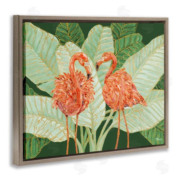 Stupell Industries Paul Brent | Martinique Flamingos And Leaves