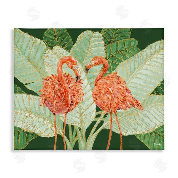 stupell industries Paul Brent | Martinique Flamingos and Leaves