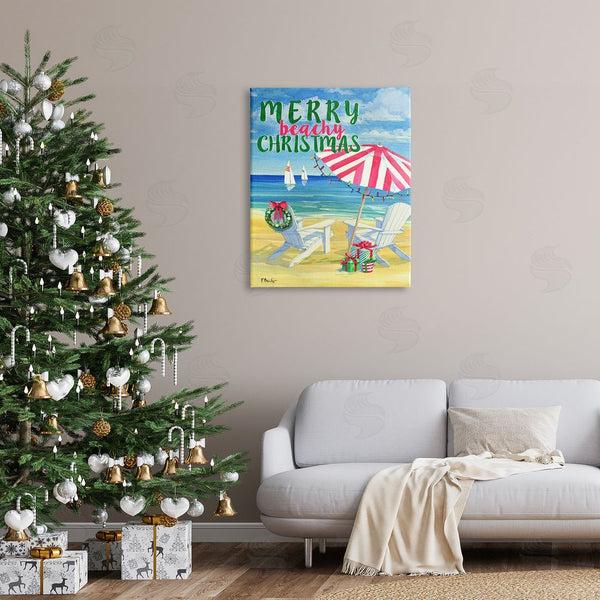 Stupell Industries Paul Brent | Merry Beachy Christmas Wall Art