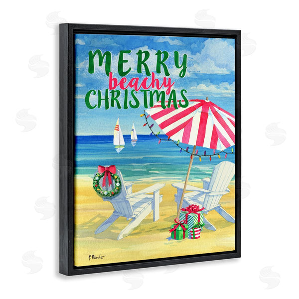 Stupell Industries Paul Brent | Merry Beachy Christmas Wall Art