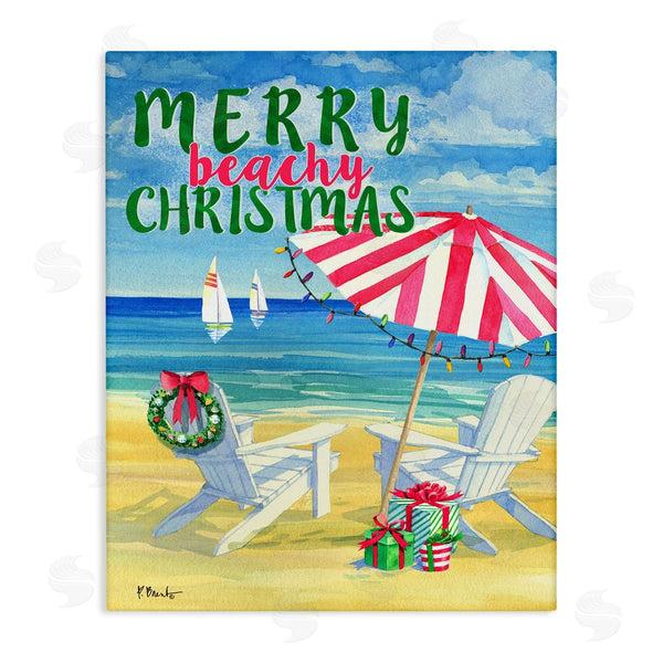 stupell industries Paul Brent | Merry Beachy Christmas Wall Art
