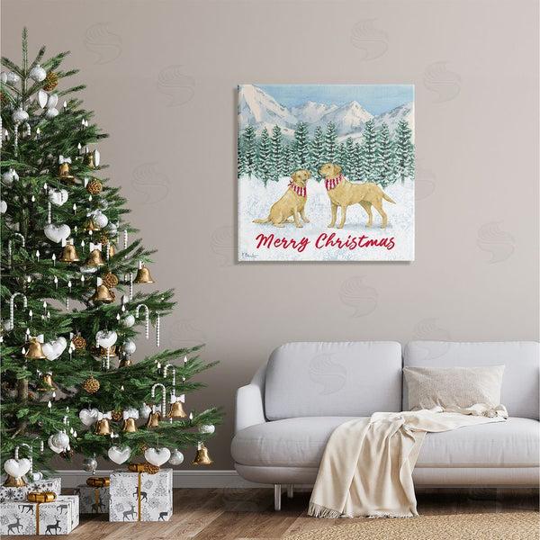 Stupell Industries Paul Brent | Merry Christmas Dogs Wall Art