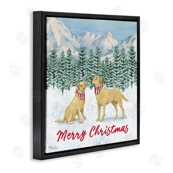 Stupell Industries Paul Brent | Merry Christmas Dogs Wall Art