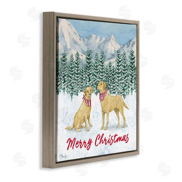 Stupell Industries Paul Brent | Merry Christmas Dogs Wall Art