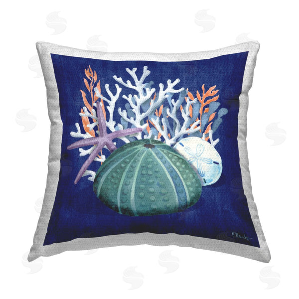 Stupell Industries Paul Brent | Monterey Urchin & Coral Printed Throw Pillow