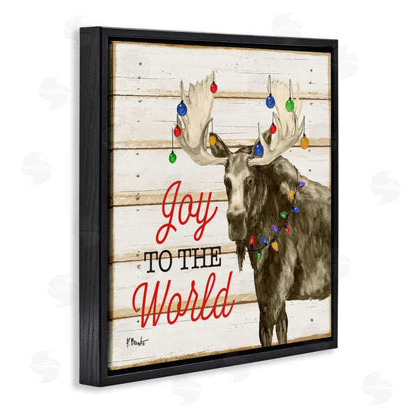 Stupell Industries Paul Brent | Moose With Festive Lights Wall Art