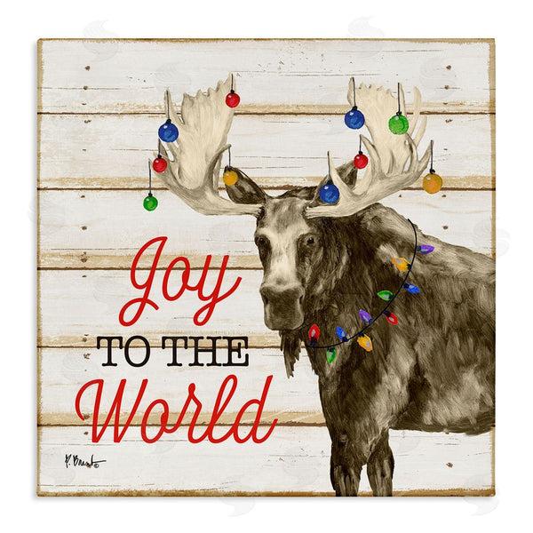 stupell industries Paul Brent | Moose with Festive Lights Wall Art