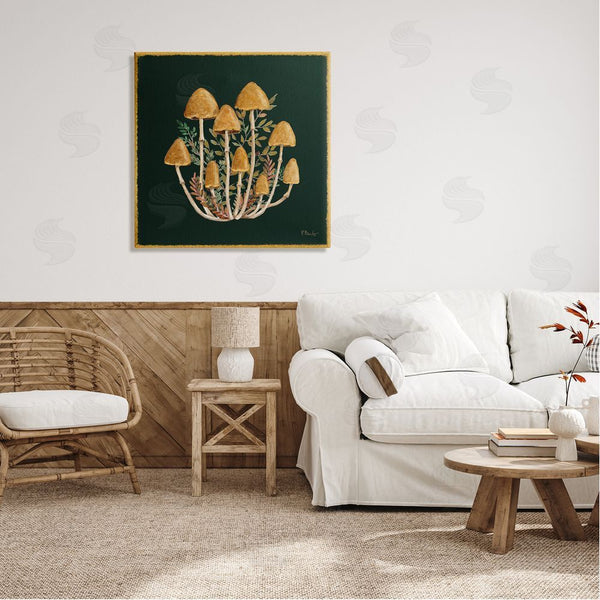 Stupell Industries Paul Brent | Mushrooms & Leaves Nature Wall Art