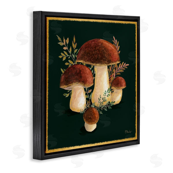 Stupell Industries Paul Brent | Mushrooms On Black Wall Art