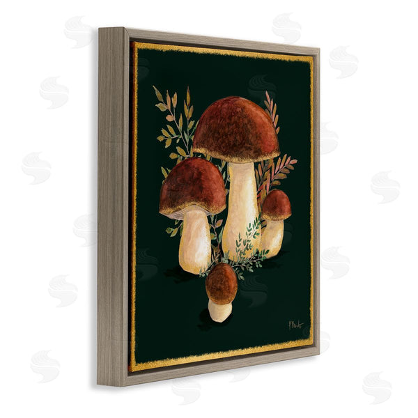 Stupell Industries Paul Brent | Mushrooms On Black Wall Art