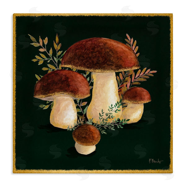 stupell industries Paul Brent | Mushrooms on Black Wall Art