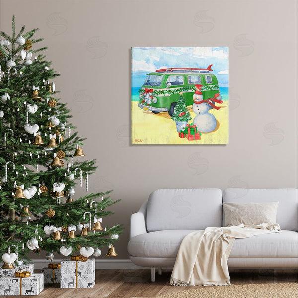 Stupell Industries Paul Brent | Nautical Christmas Holiday Beach Wall Art
