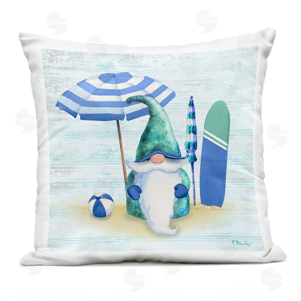 Stupell Industries Paul Brent | Nautical Seaside Beach Gnome Printed Throw Pillow