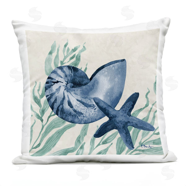 Stupell Industries Paul Brent | Nautical Tampico Shells Printed Throw Pillow