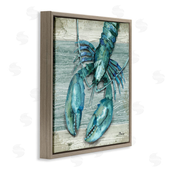 Stupell Industries Paul Brent | Northpoint Lobster Rustic Sealife