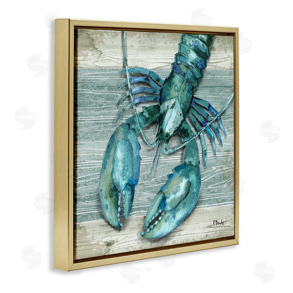 Stupell Industries Paul Brent | Northpoint Lobster Rustic Sealife