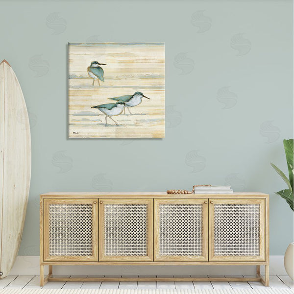 Stupell Industries Paul Brent | Oceanside Sandpipers Beach Birds Wall Art