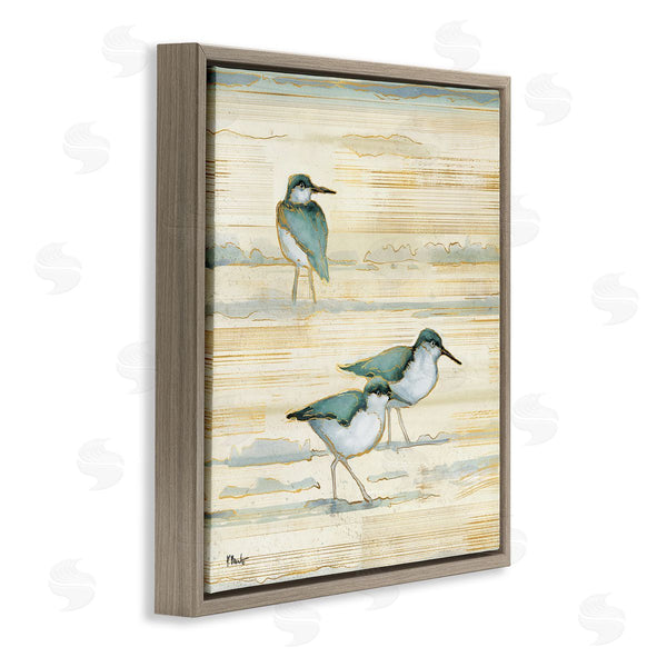 Stupell Industries Paul Brent | Oceanside Sandpipers Beach Birds Wall Art