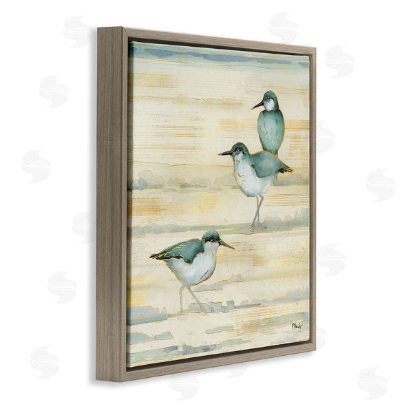 Stupell Industries Paul Brent | Oceanside Sandpipers Summer Coast Wall Art