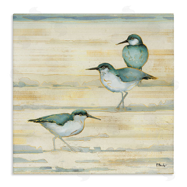 stupell industries Paul Brent | Oceanside Sandpipers Summer Coast Wall Art