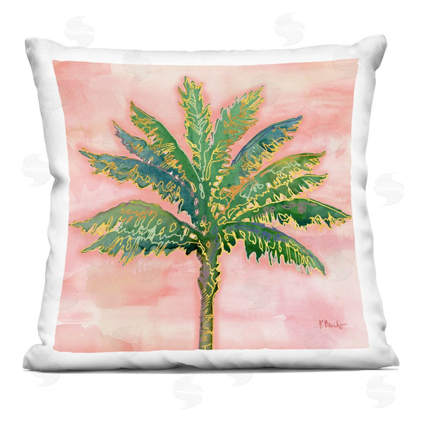 stupell industries Paul Brent | Palm Tree Summer Sunset Printed Throw Pillow