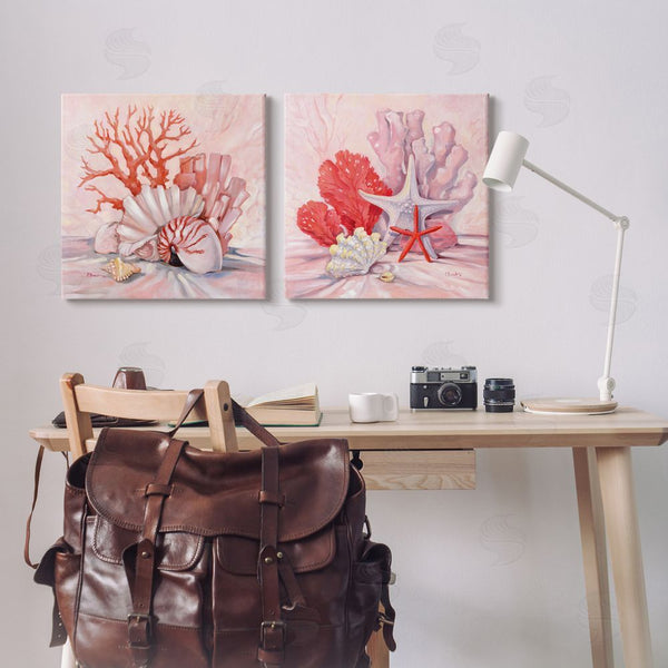 Stupell Industries Paul Brent | Pink Coral Sea Life Wall Art