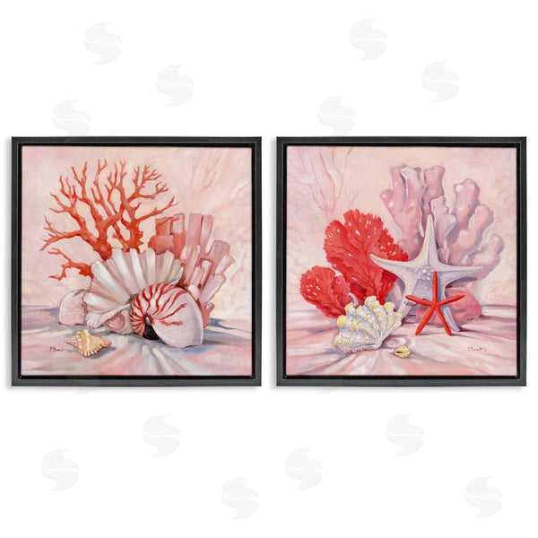 Stupell Industries Paul Brent | Pink Coral Sea Life Wall Art