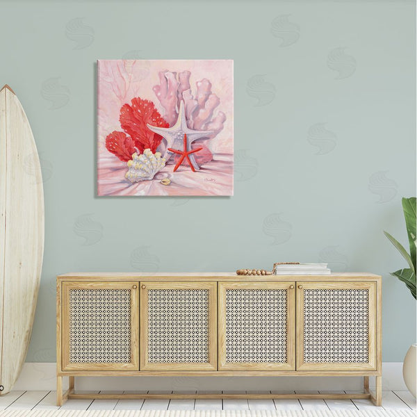 Stupell Industries Paul Brent | Pink Shells Coral Still Life Wall Art