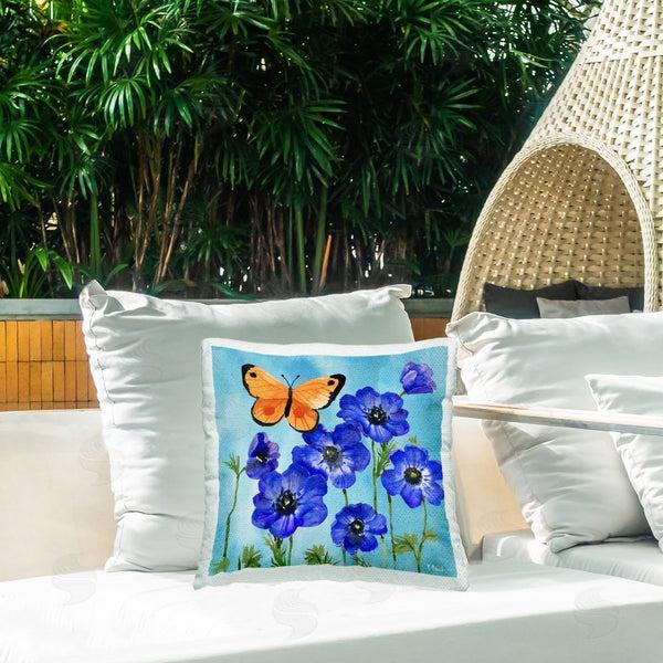 Stupell Industries Paul Brent | Poetic Monarch Butterfly Printed Throw Pillow