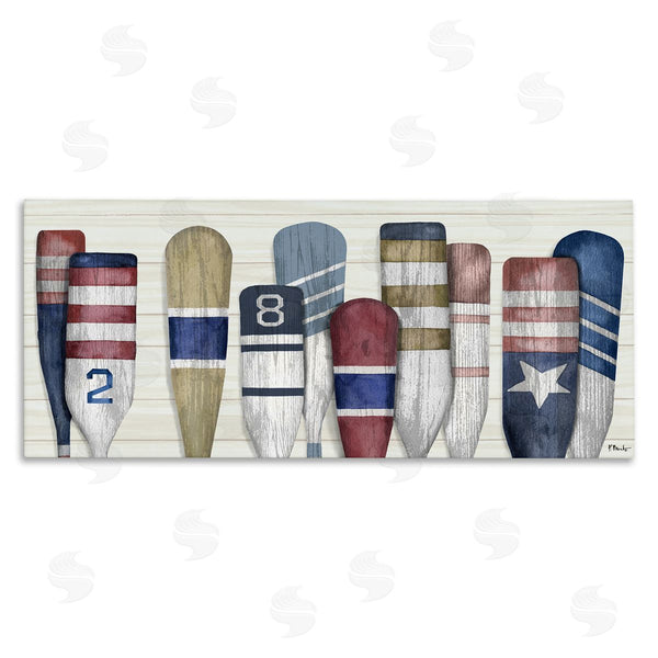 stupell industries Paul Brent | Port Oars Vintage Americana Patterns Wall Art
