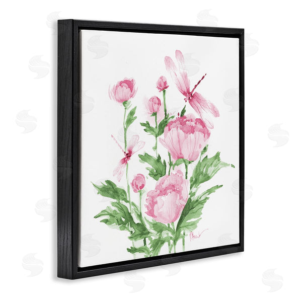 Stupell Industries Paul Brent | Province Peonies & Dragonfly