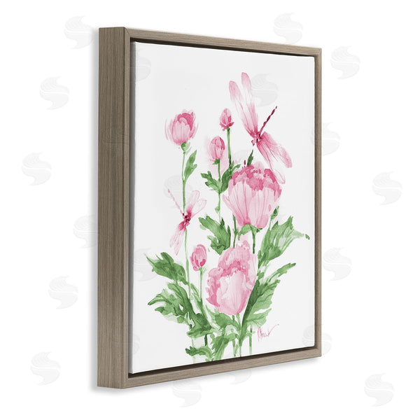 Stupell Industries Paul Brent | Province Peonies & Dragonfly
