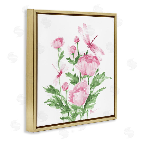 Stupell Industries Paul Brent | Province Peonies & Dragonfly